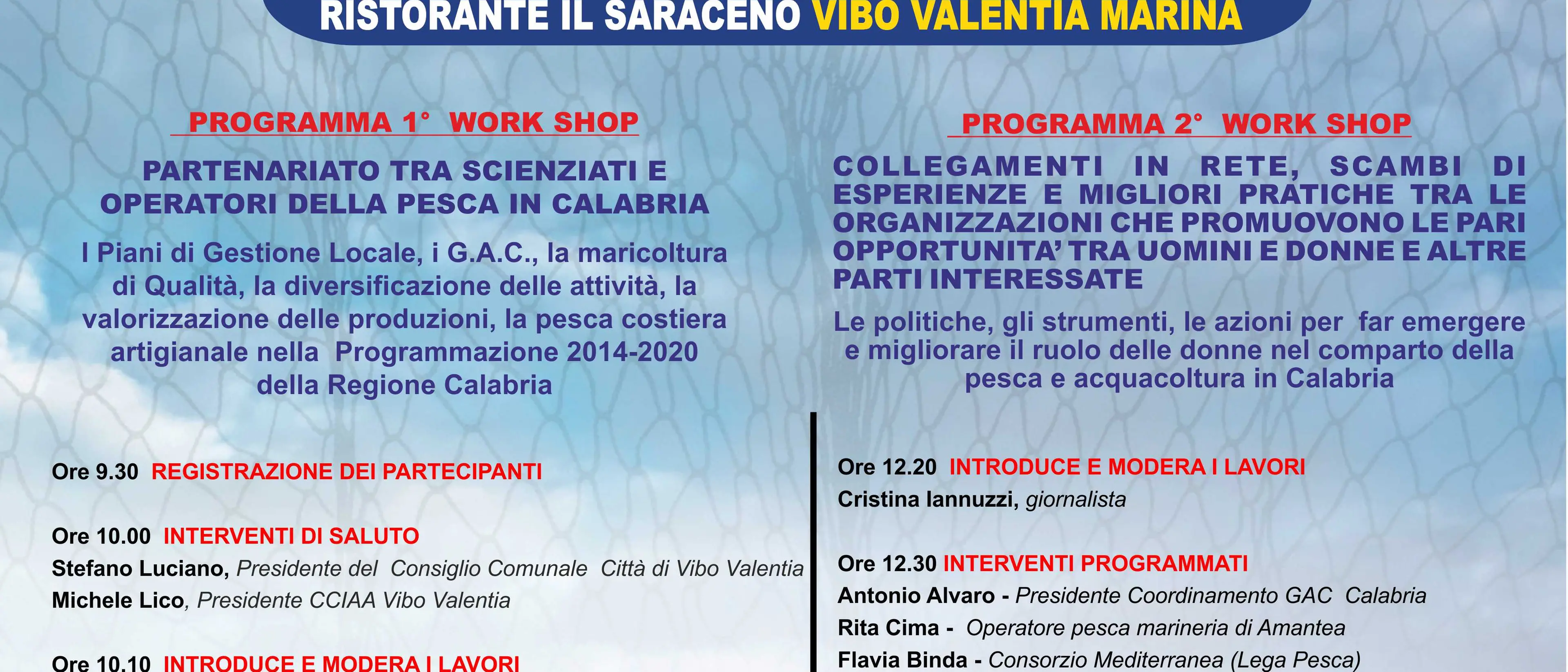 La pesca tra sostenibilità e innovazione, sabato il seminario a Vibo Marina