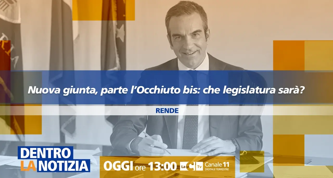 Nuova giunta, parte l’Occhiuto bis: che legislatura sarà? Focus a Dentro la notizia\n