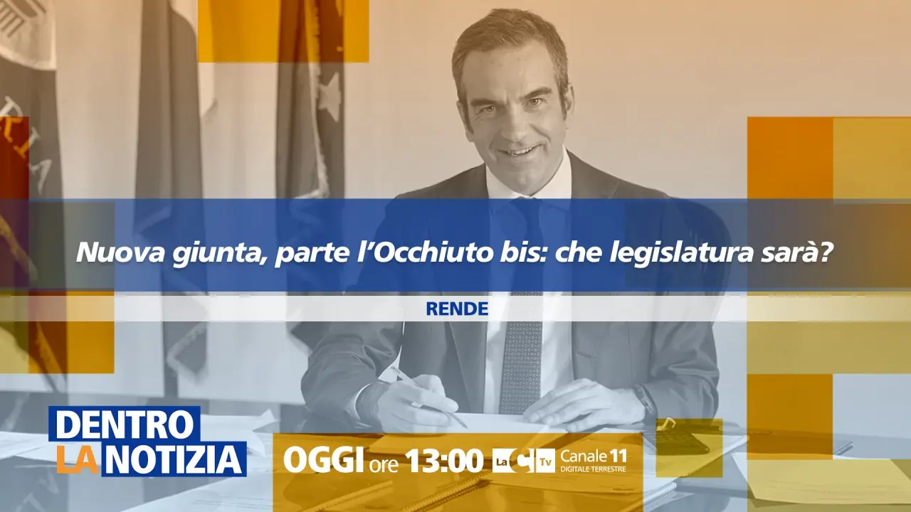 Nuova giunta, parte l’Occhiuto bis: che legislatura sarà? Focus a Dentro la notizia\n