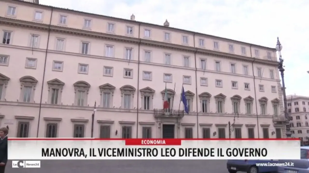 Manovra, il viceministro Leo difende il Governo