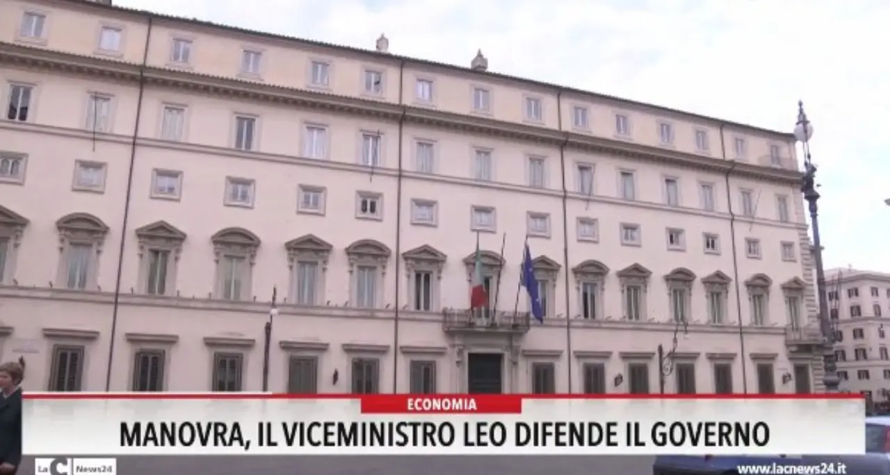 Manovra, il viceministro Leo difende il Governo