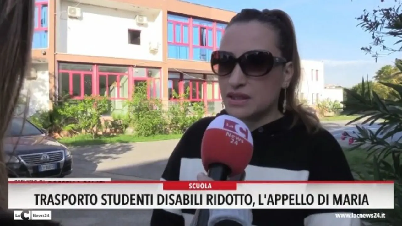 Trasporto studenti disabili ridotto, l'appello di Maria