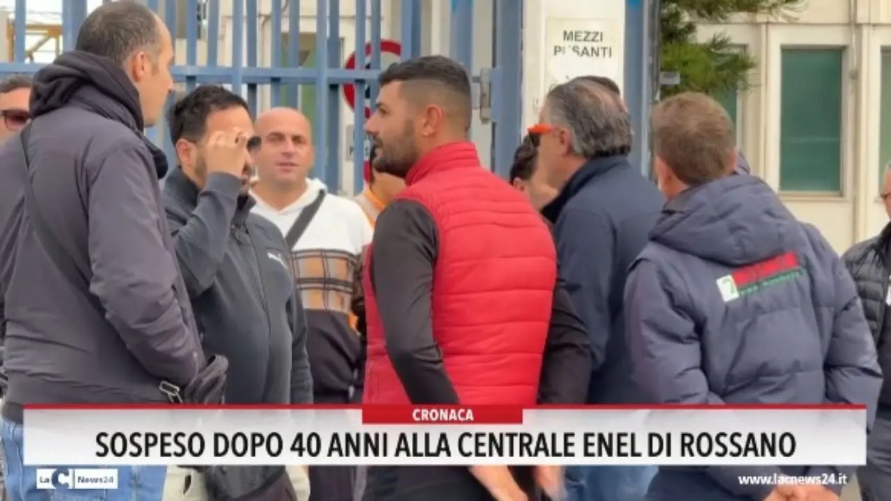 Sospeso dopo 40 anni alla centrale Enel di Rossano