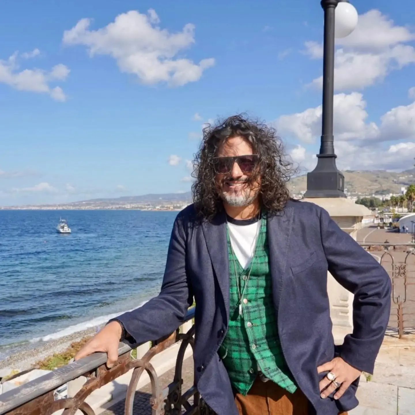 Alessandro Borghese a Reggio Calabria per girare una puntata del programma 4 Ristoranti