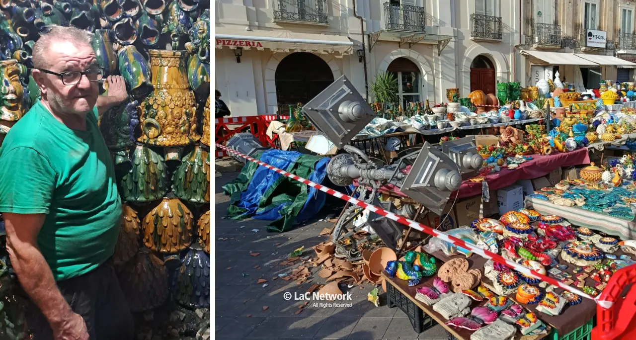 Pizzo, l’artigiano travolto da un lampione ha subito l’amputazione del pollice e lesioni ai polmoni