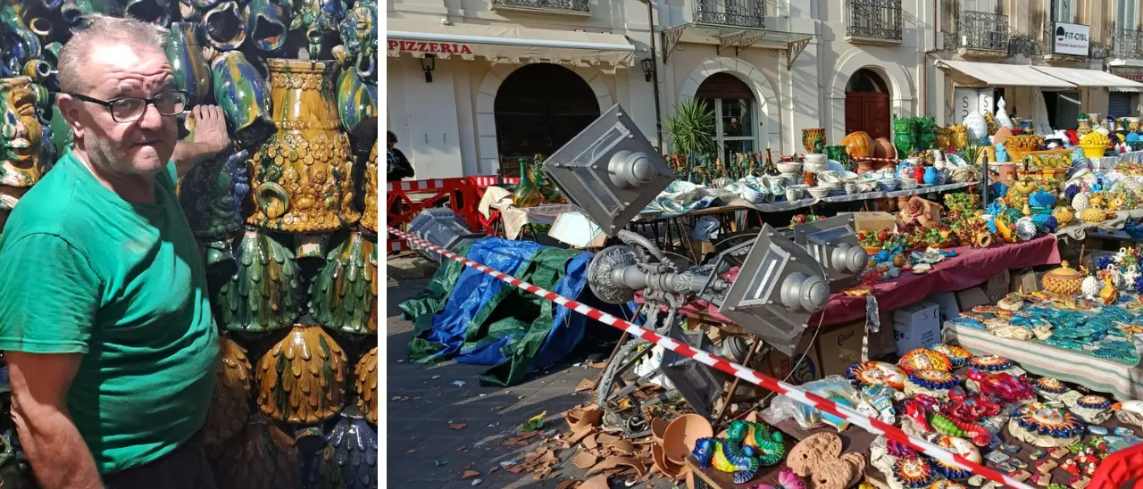 Pizzo, l’artigiano travolto da un lampione ha subito l’amputazione del pollice e lesioni ai polmoni