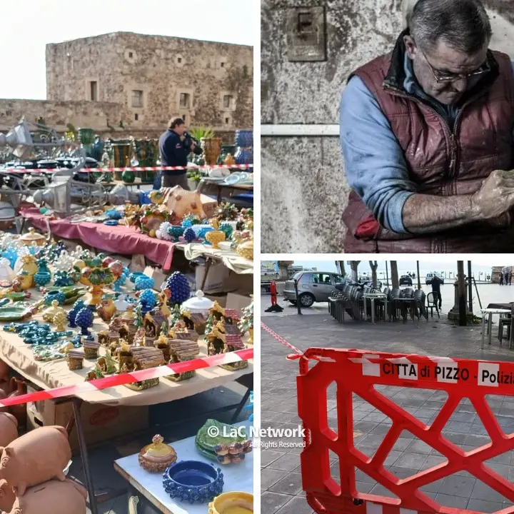 Pizzo, amputazione di un pollice e lesioni ai polmoni per l’artigiano travolto da un lampione 