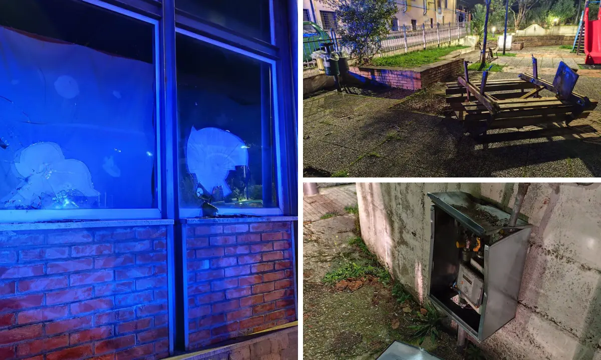 Atti vandalici a Mendicino, danneggiati\u00A0la villetta Cribari e l’asilo nido comunale