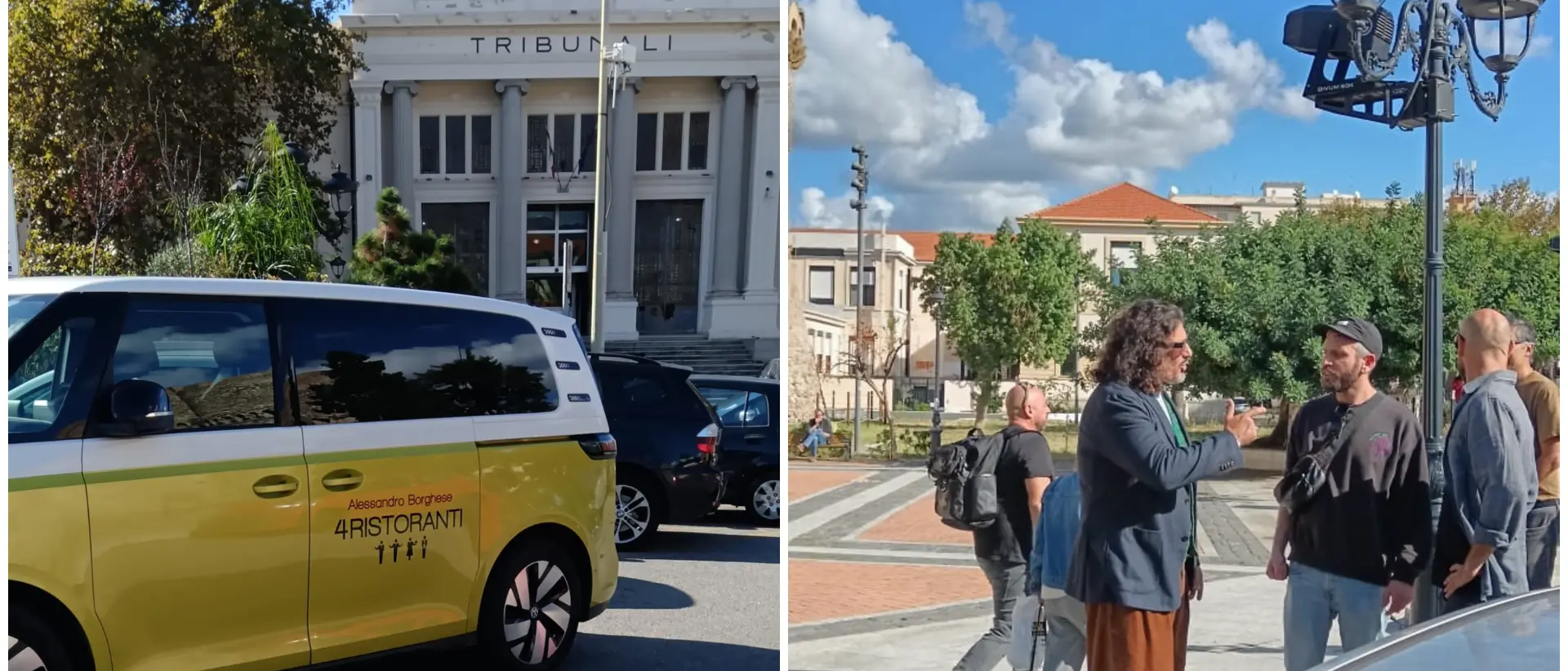 Alessandro Borghese a Reggio per “4 Ristoranti”: bagno di folla e selfie in centro tra il Castello ed il Lungomare\n