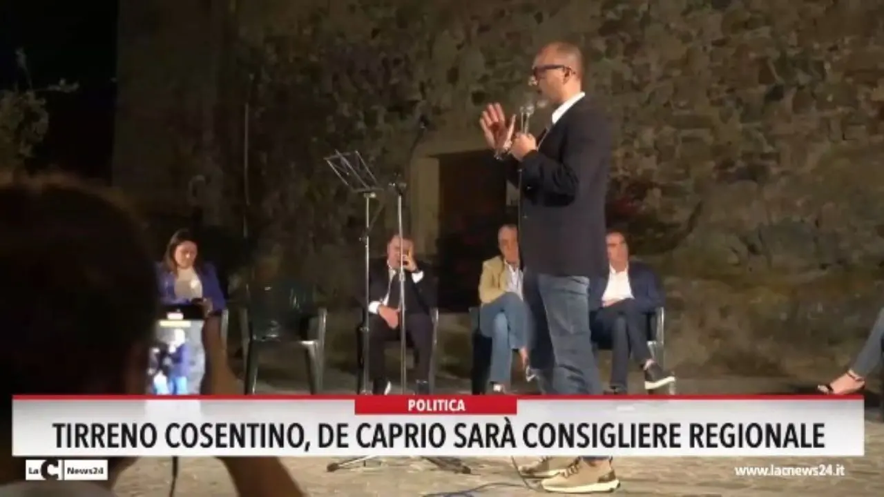Tirreno cosentino, De Caprio sarà consigliere regionale