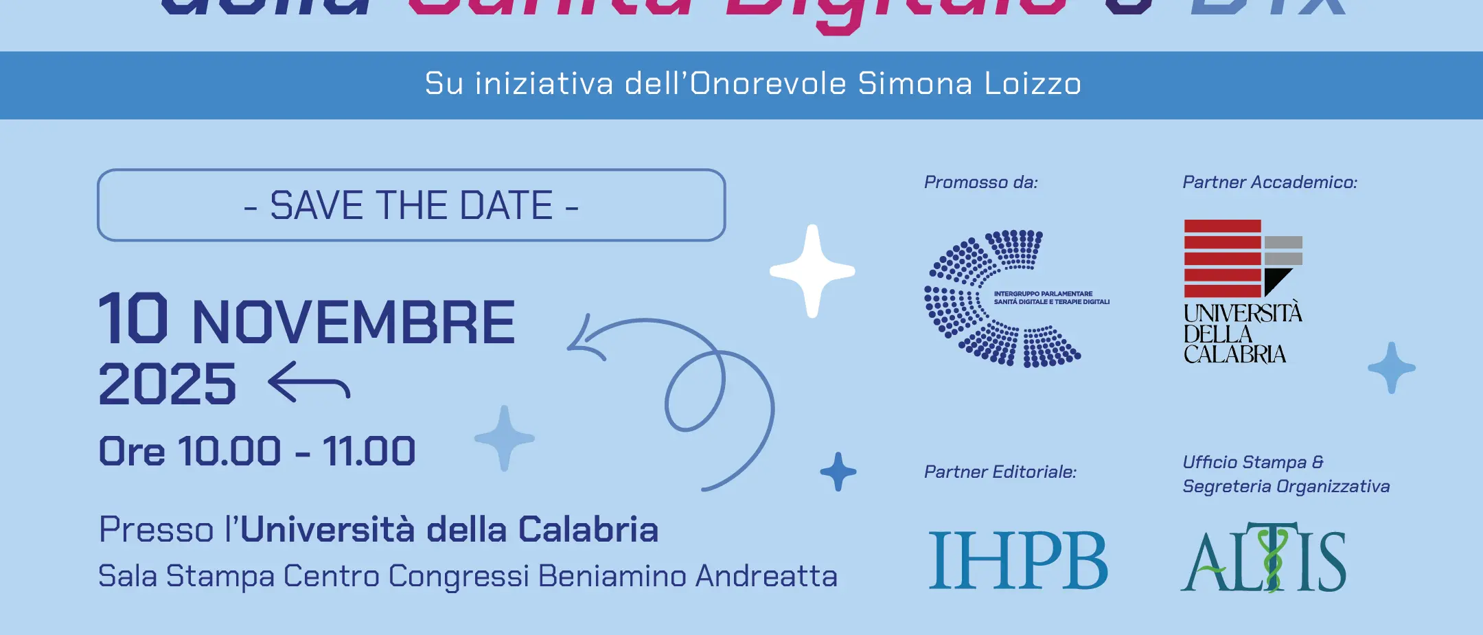 All’Università della Calabria gli Stati Generali della Sanità Digitale e delle Terapie Digitali