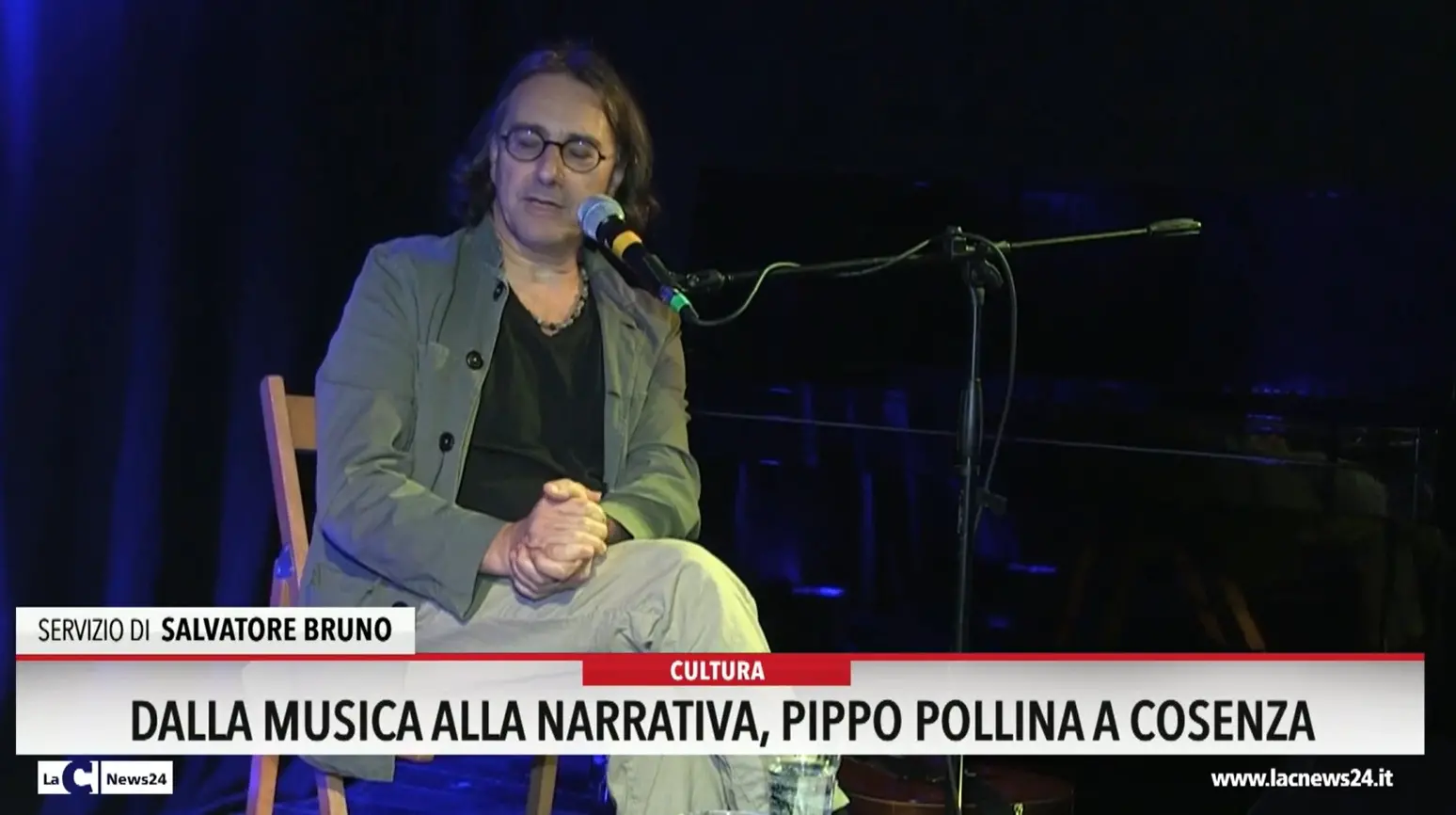 Dalla musica alla narrativa Pippo Pollina a Cosenza