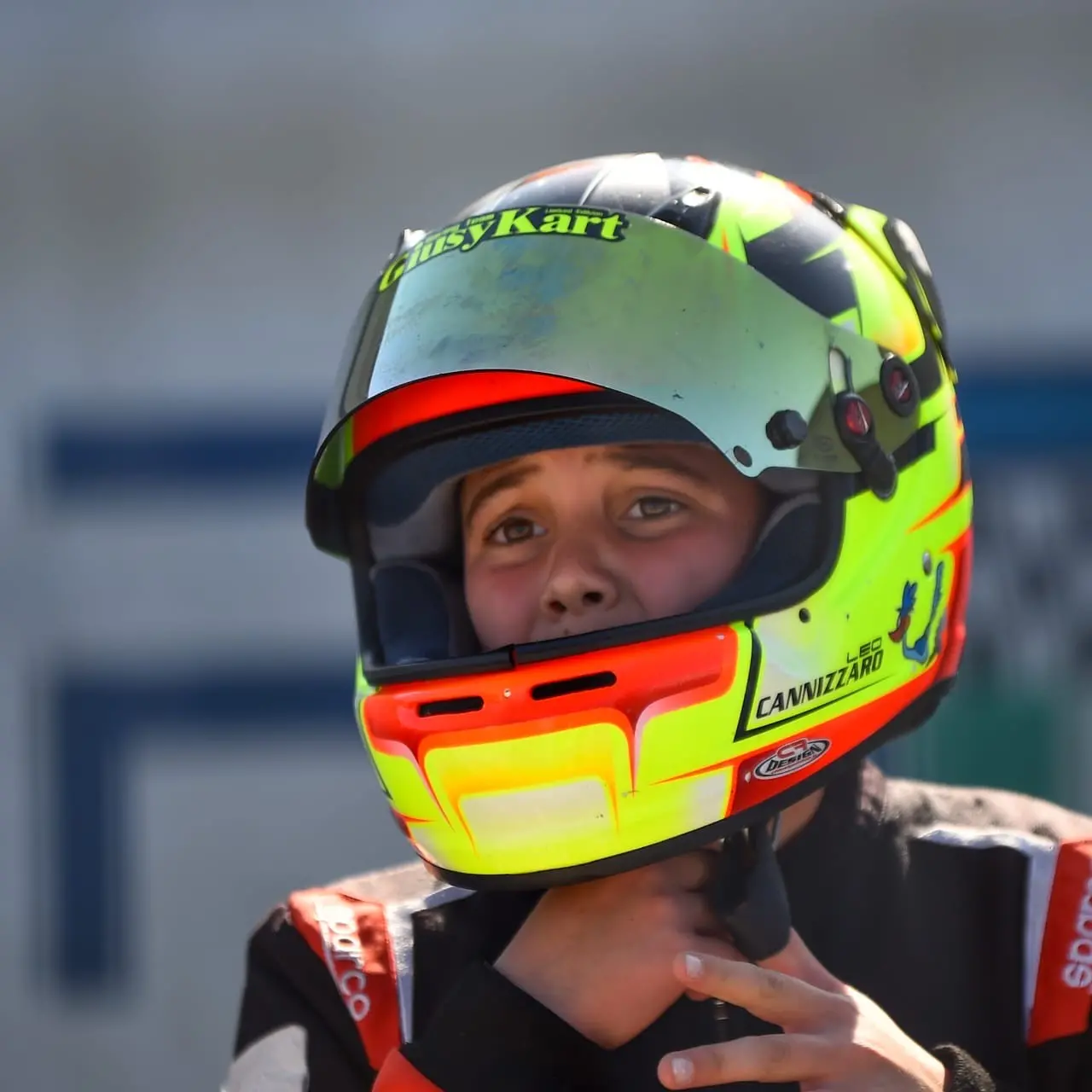 Il pilota Leopoldo Cannizaro da Sinopoli alla\u00A0Coppa dei Campioni di karting\n