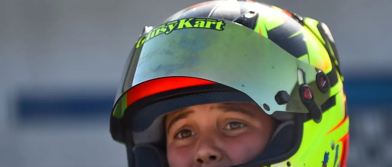 Il pilota Leopoldo Cannizaro da Sinopoli alla\u00A0Coppa dei Campioni di karting\n