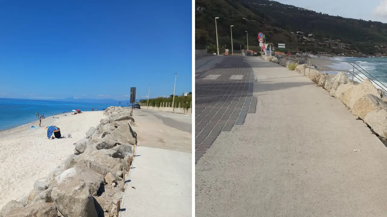 Lungomare di Zambrone, partiti i lavori. Il sindaco L’Andolina: «L’opera più importante mai realizzata»\n