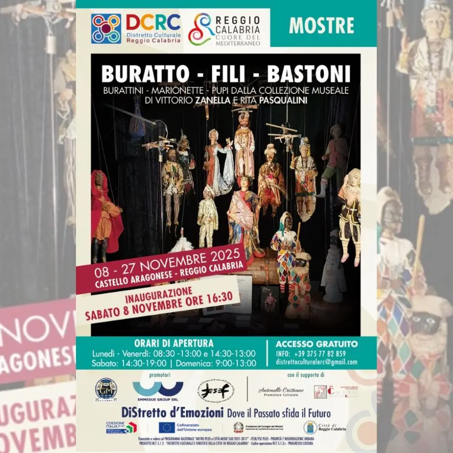 L’incanto dei burattini, delle marionette e dei pupi al Castello Aragonese di Reggio Calabria\n