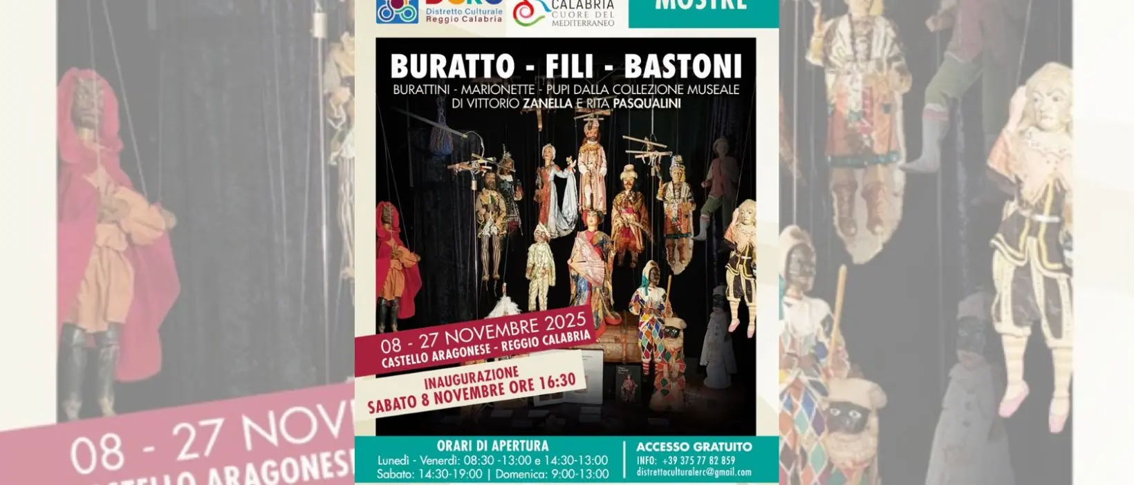 L’incanto dei burattini, delle marionette e dei pupi al Castello Aragonese di Reggio Calabria\n