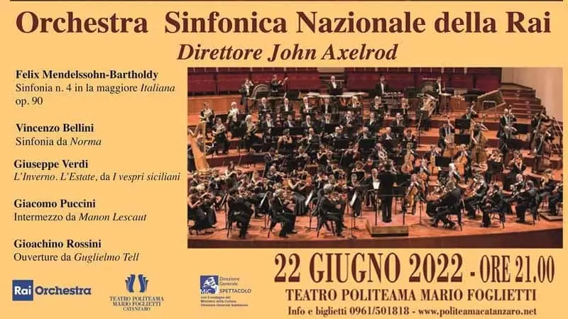 Concerto speciale fuori stagione con l'orchestra sinfonica Rai