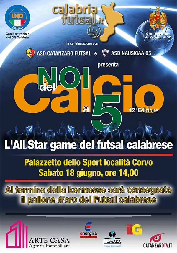 Futsal, sabato al PalaGallo esibizione delle 'stelle' calabresi