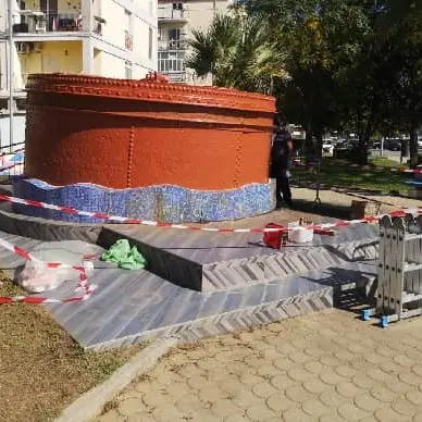 FLASH - Lavori di restauro alla 'Gutta' sul lungomare