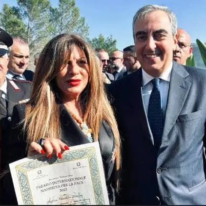La dirigente Zaccone ha ricevuto il premio Nassirya per la Pace