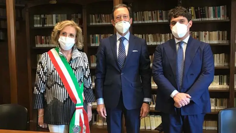 L’ambasciatore tedesco Elbling ricevuto dal presidente Polimeni e dall’assessore Carrozza