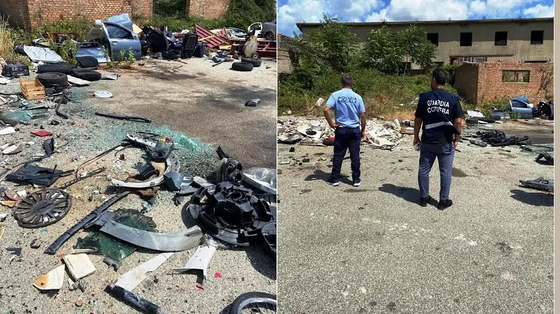 Discarica abusiva in zona centro-meridionale della città