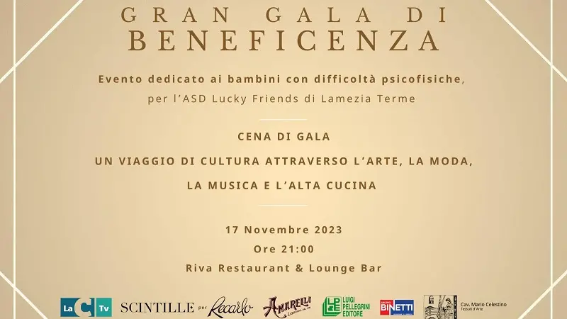 Cena solidale al Riva di Falerna per i bambini del Lucky Friends Lamezia