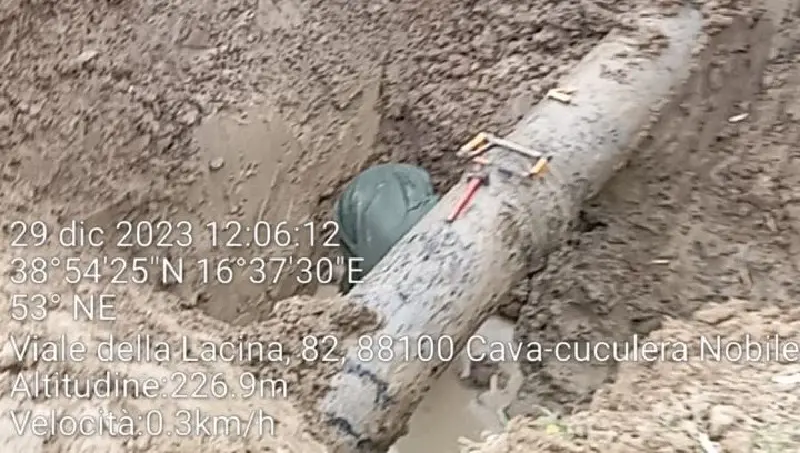 Varie zone a sud della città senz'acqua per lavori Sorical