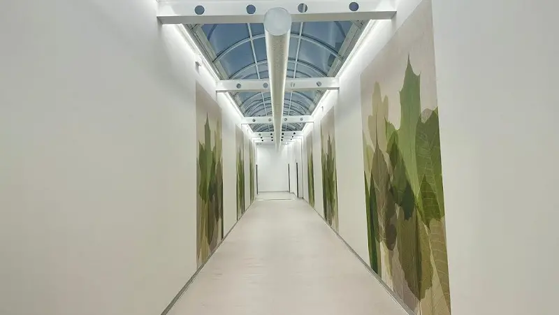 Nuovo corridoio d'ingresso al presidio \"Pugliese\" della AOU \"Dulbecco\"