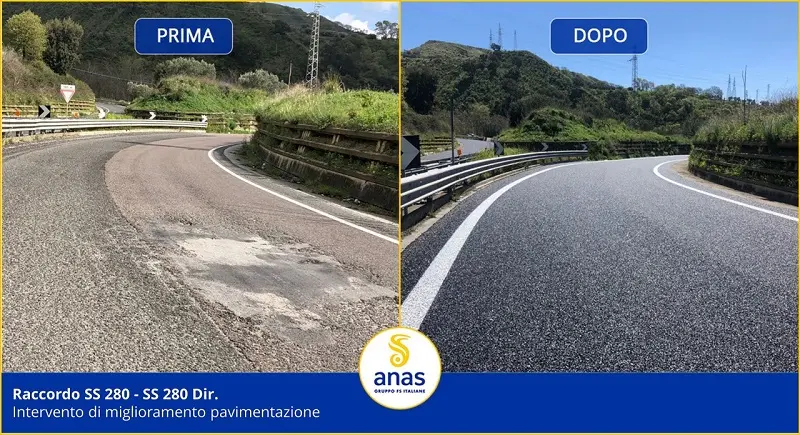 Completata pavimentazione SS 280 Due Mari Catanzaro-Lamezia