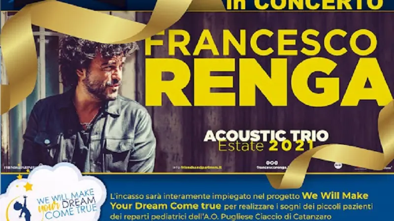 Al Pugliese-Ciaccio \"Artisti in Corsia\" con Francesco Renga