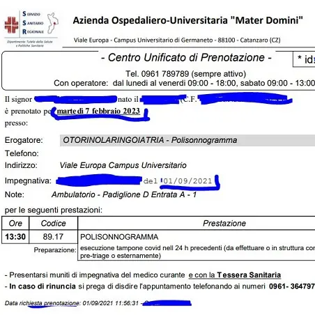Sanità, esame otorino al Policlinico? \"Prego, venga nel 2023\"