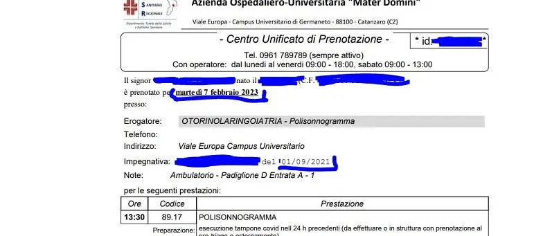 Sanità, esame otorino al Policlinico? \"Prego, venga nel 2023\"