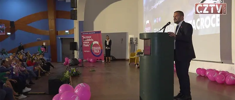 Santacroce (Coraggio Italia) chiude in anticipo campagna elettorale - VIDEO