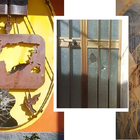 Gagliano, murales don Piraino rovinati: vandalismo o setta? - VIDEO