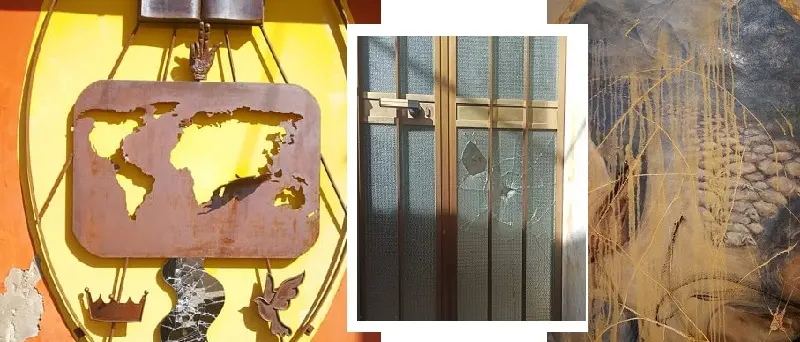 Gagliano, murales don Piraino rovinati: vandalismo o setta? - VIDEO