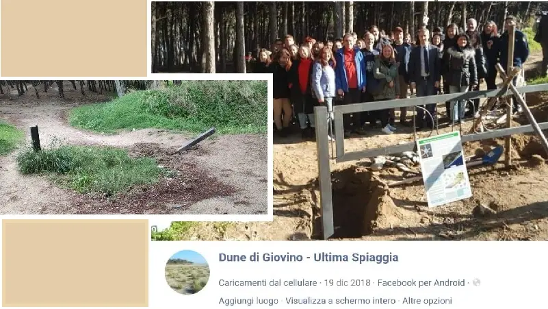 Dune di Giovino violate: da una settimana si attende ripristino sbarra rubata