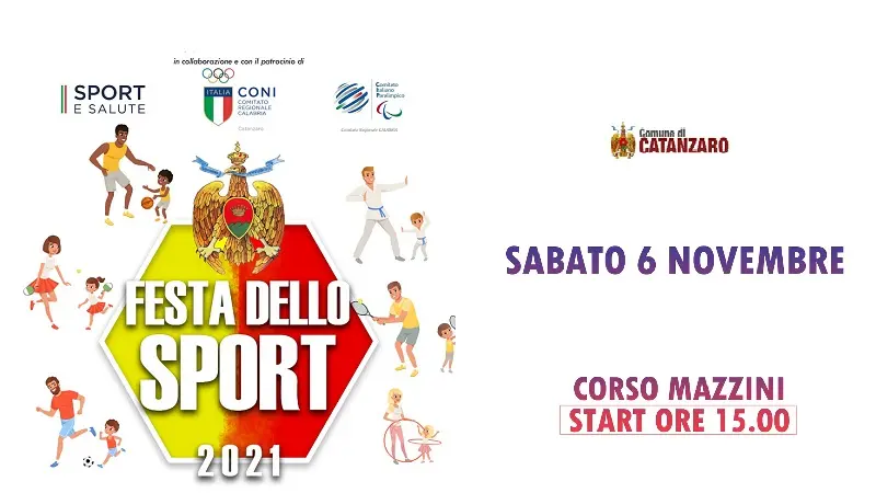 Festa dello Sport sabato pomeriggio nel centro storico