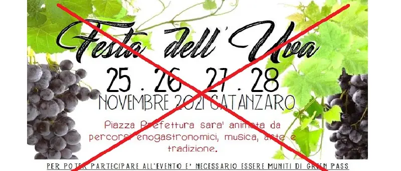 Troppa burocrazia e mancanza di amore: salta la Festa dell'Uva 2021