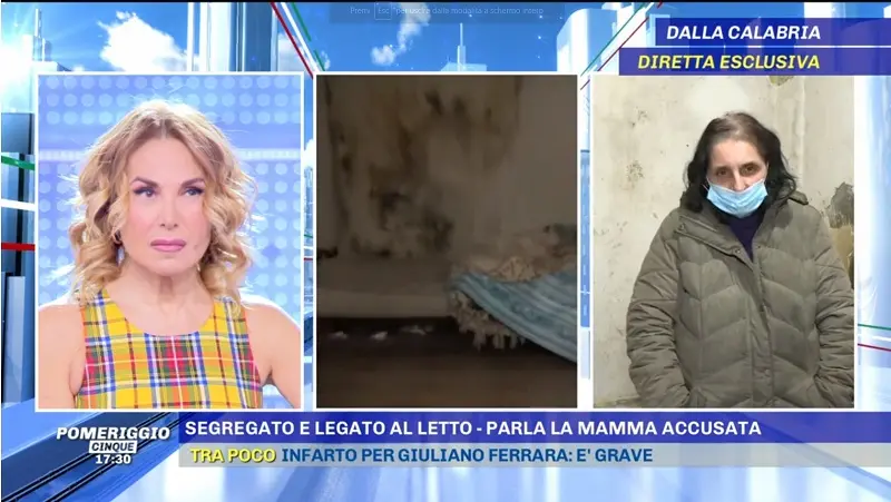 \"Legato al letto? Mai\", la mamma del 27enne si difende in TV - VIDEO