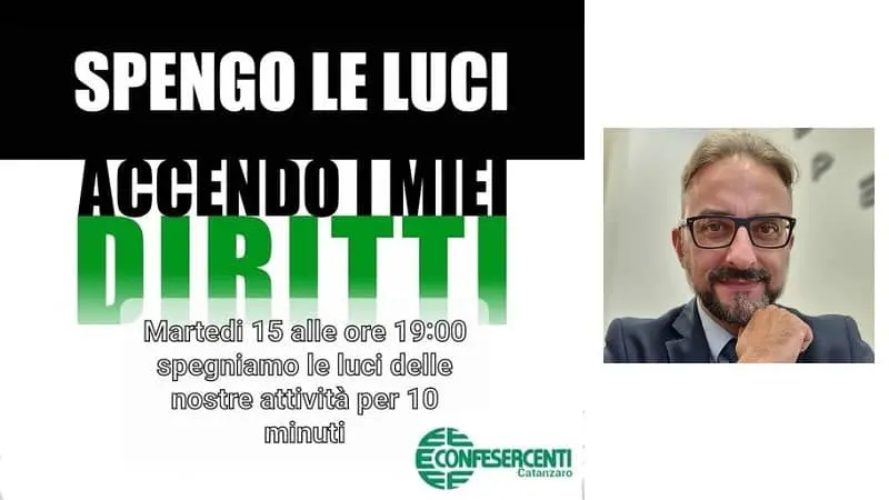 Flash mob Confesercenti, 10 minuti senza luci contro i rincari