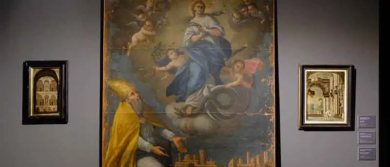 Il \"S. Vitaliano\" di Alfi esposto prima del restauro