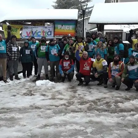 Vivicittà riparte sulle strade innevate della Sila catanzarese - VIDEO
