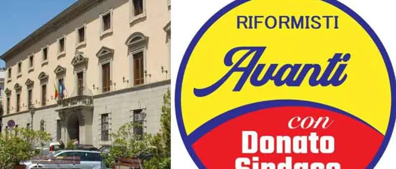 Comunali, ecco la lista \"Riformisti Avanti\" (Donato)