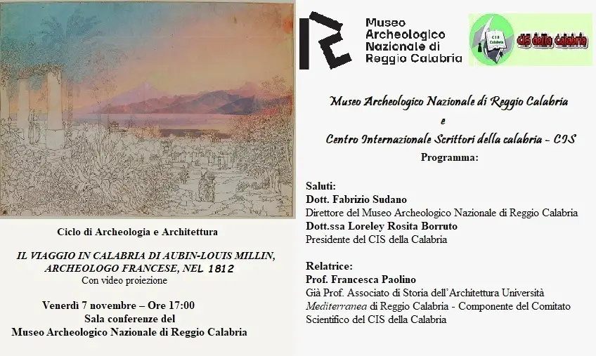 Reggio,\u00A0Francesca Paolino racconta il viaggio in Calabria di Aubin-Louis Millin\n