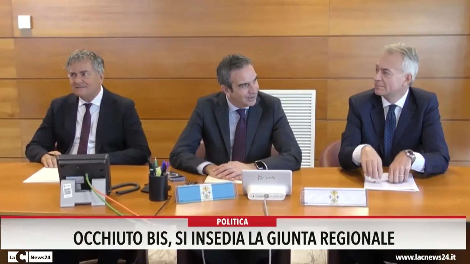 Occhiuto bis, si insedia la giunta regionale