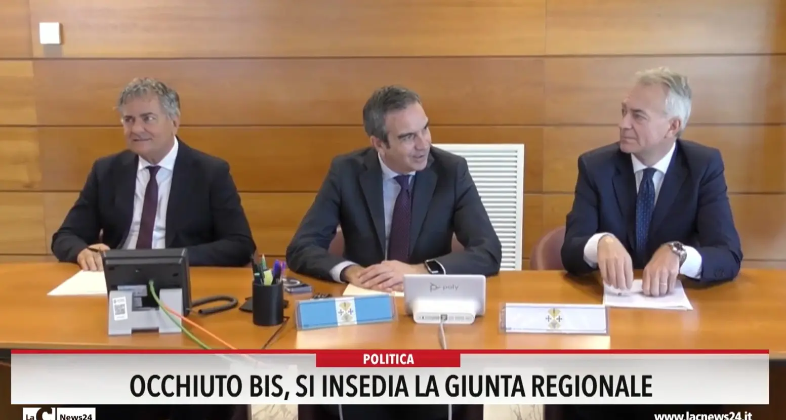 Occhiuto bis, si insedia la giunta regionale