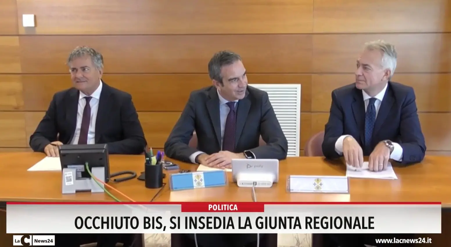 Occhiuto bis, si insedia la giunta regionale