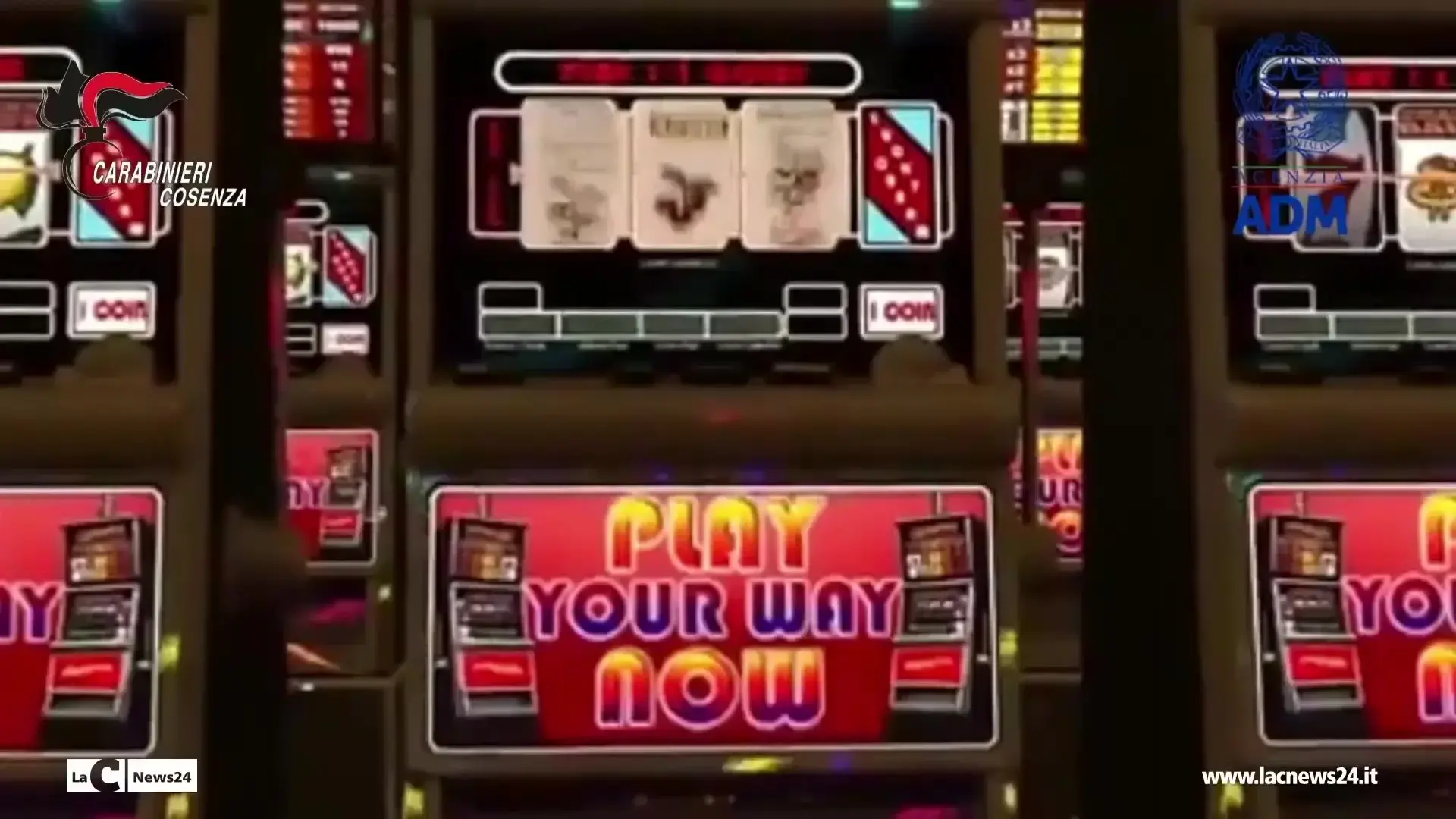 Slot truccate, sequestro da 12 milioni a Cosenza